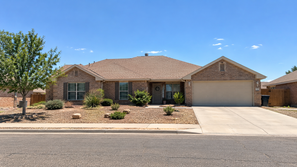 Ranch-style home in Midland, TX ready for attic insulation upgrade